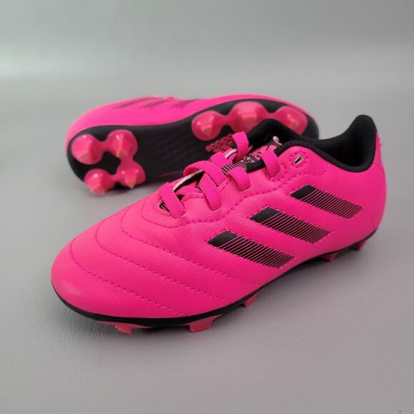 Adidas Goletto VIII Soccer Cleats Pink Black Sport Shoes Toddler Size 12 - Picture 1 of 11